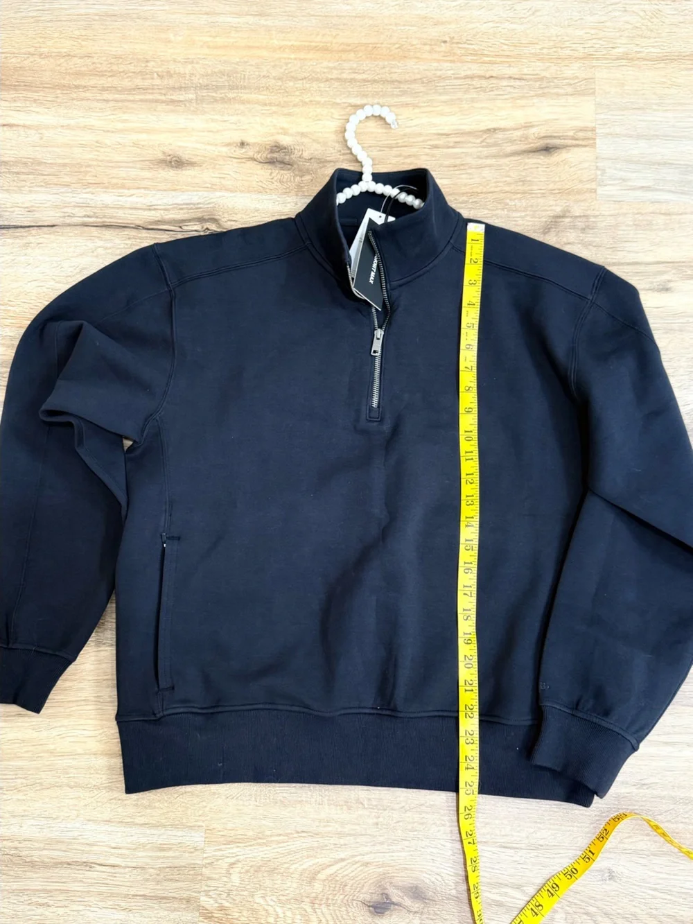 NWT YPB NeoKNIT Max Men’s Quarter Zip Pullover Black Size M Athletic Sweatshirt